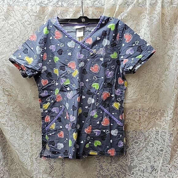 Bundle of 3 scrubs v-neck tops. Brands- UA Scrubs, White Cross, Scrubstar sz.M - Picture 2 of 10